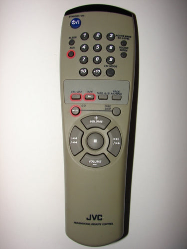 RM-SMXK50A JVC receiver stereo audio system Remote Control IC02. 03.16 front photo