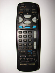 N9321UD Philips Magnavox TV VCR Remote Control bird's eye view