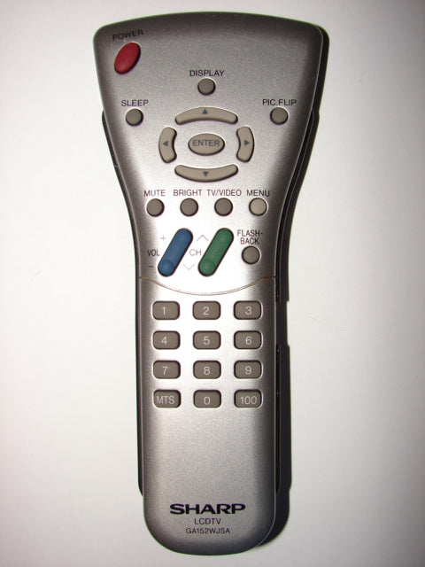 LCDTV GA152WJSA SHARP tv Remote Control front