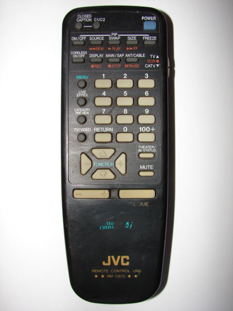 RM-C672 JVC Master Command Ai TV Remote Control Unit UR52EC1001 1 front