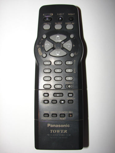 LSSQ0380 391Q Panasonic Tower Program Director Remote Control VCR TV FM Radio Quasar K1V-001055 front