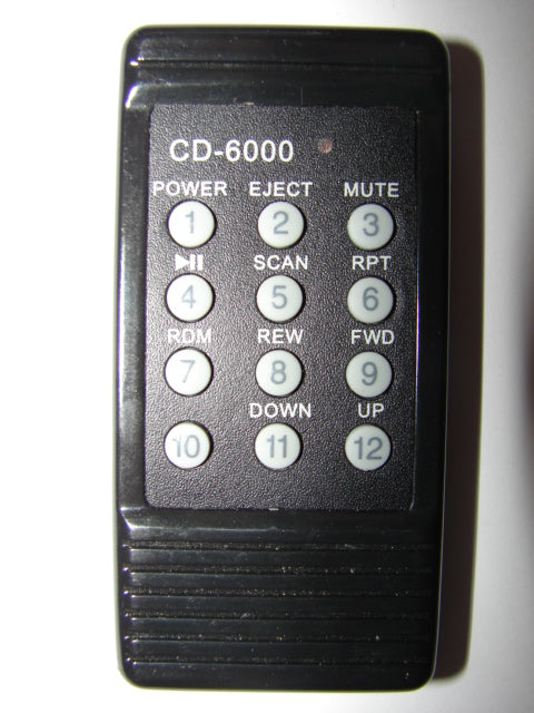 CD-6000 CD Player Remote Control front