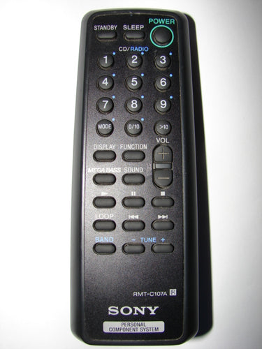RMT-C107A Sony CD Player Radio Personal Component System Remote Control front