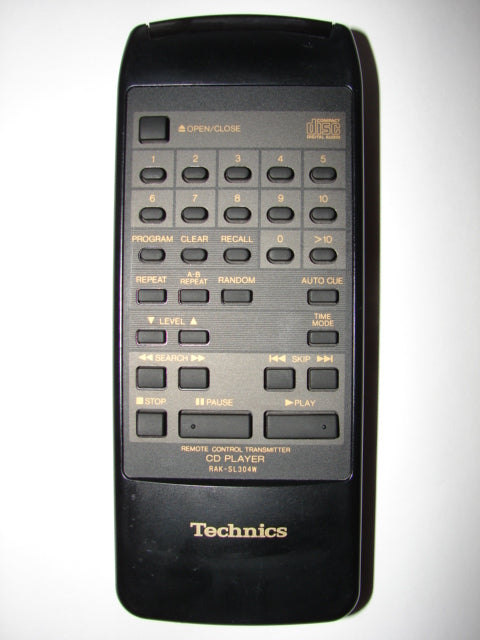 RAK-SL304W Technics CD Player Remote Control front
